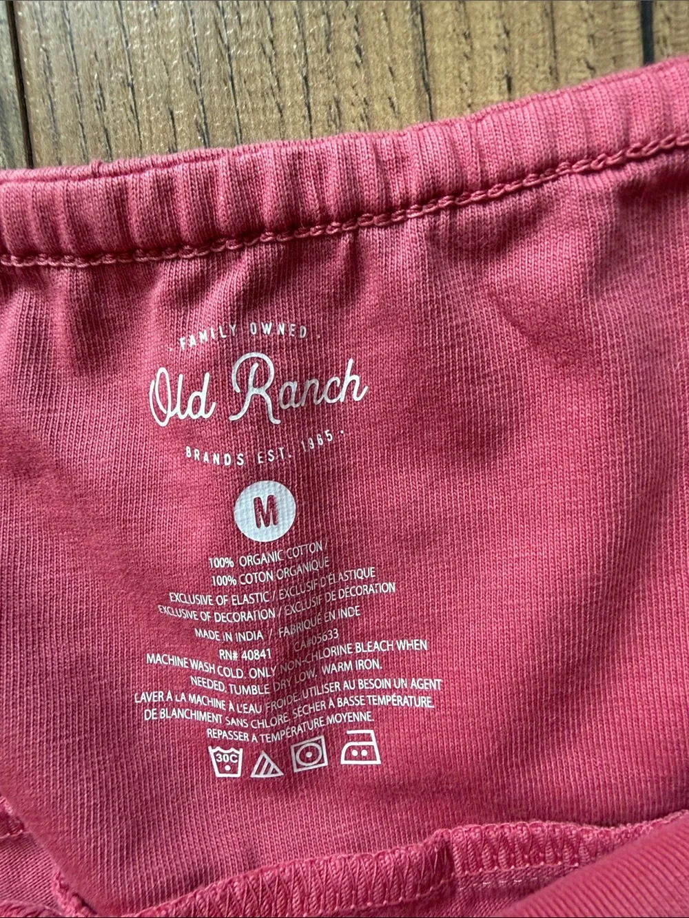 Organic cotton Old Ranch Brands Knit Pull-On Skirt - Rose Pink Raspberry Size M - Picture 2 of 5